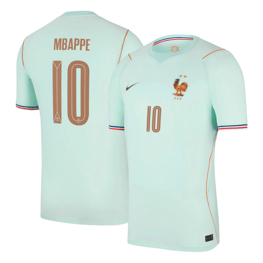 MBAPPE #10 France Fora Copa do Mundo Camisa 2026 Azul - camisola de futebol para adeptos em