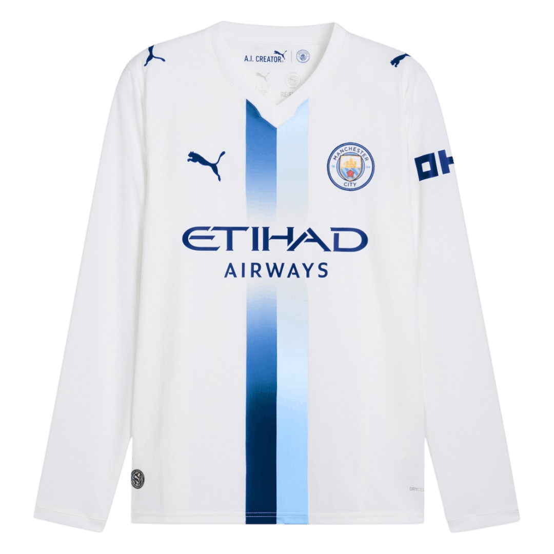 Manchester City Terceira Manga comprida Camisa 2026/27 Branco