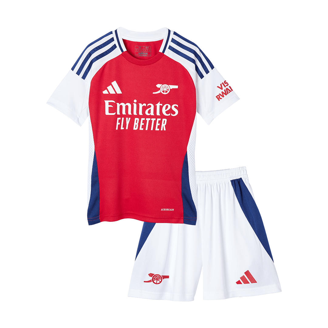 Arsenal Infantil 
 Casa Futebol Camisa Conjunto (Camisa+Shorts+Meias) 2024/25 Vermelho