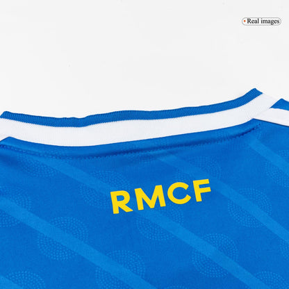 Real Madrid Infantil 
 Fora Terceira Futebol Camisa Conjunto (Camisa+Shorts+Meias) 2025/26 Azul