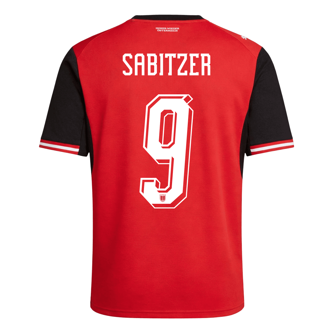 SABITZER #9 Áustria Casa Camisa Copa do Mundo 2026 Vermelho