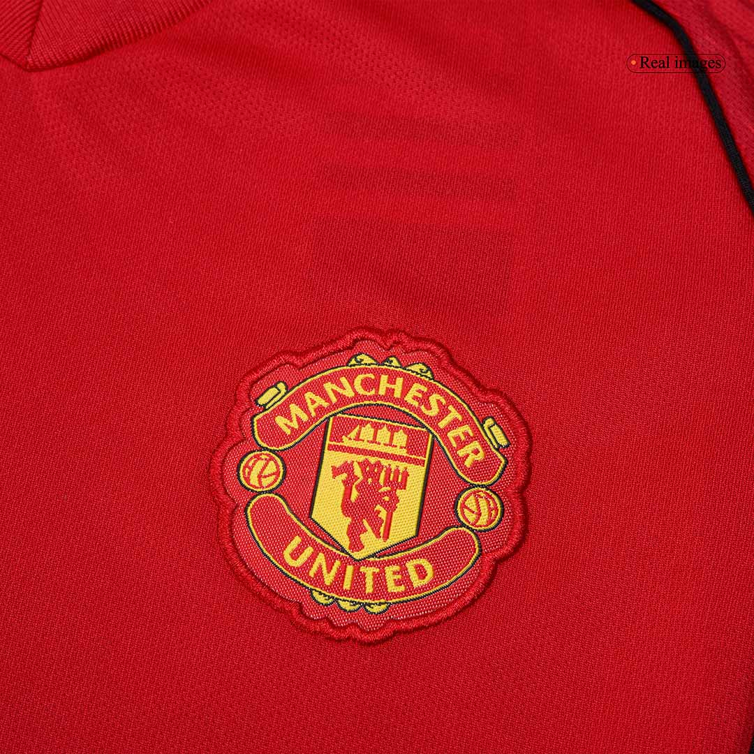 Manchester United Infantil Casa Conjunto (Camisa + Calção + Meias) 2025/26 Vermelho