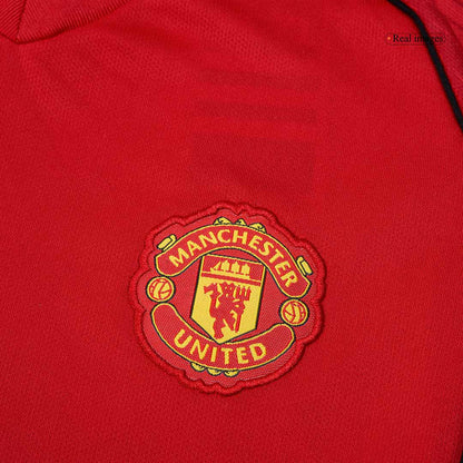 Manchester United Infantil Casa Conjunto (Camisa + Calção + Meias) 2025/26 Vermelho