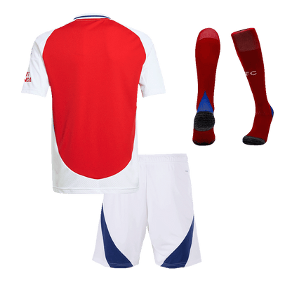 Arsenal Infantil 
 Casa Futebol Camisa Conjunto (Camisa+Shorts+Meias) 2024/25 Vermelho