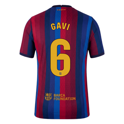 Versão do Jogador GAVI #6 Barcelona Casa Futebol Camisas 2026/27