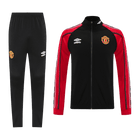 Manchester United Treino Jaqueta Conjunto (Jaqueta + Calças) 2025/26 Vermelho&Preto