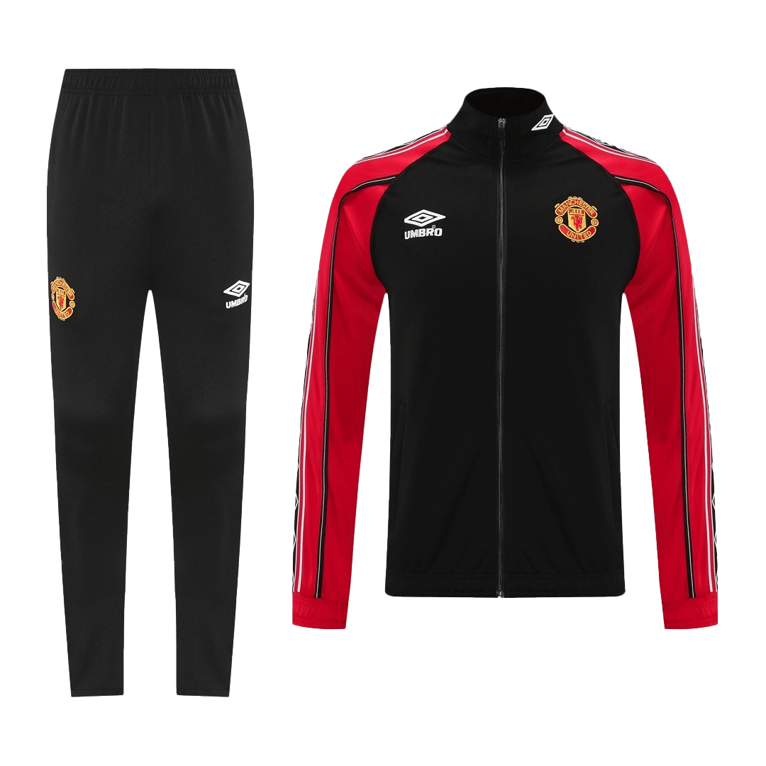 Manchester United Treino Jaqueta Conjunto (Jaqueta + Calças) 2025/26 Vermelho&Preto