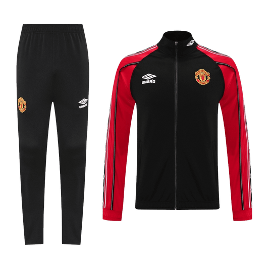 Manchester United Treino Jaqueta Conjunto (Jaqueta + Calças) 2025/26 Vermelho&Preto