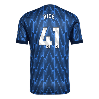 Autêntico RICE #41 Arsenal Fora Futebol Camisas 2025/26 Azul