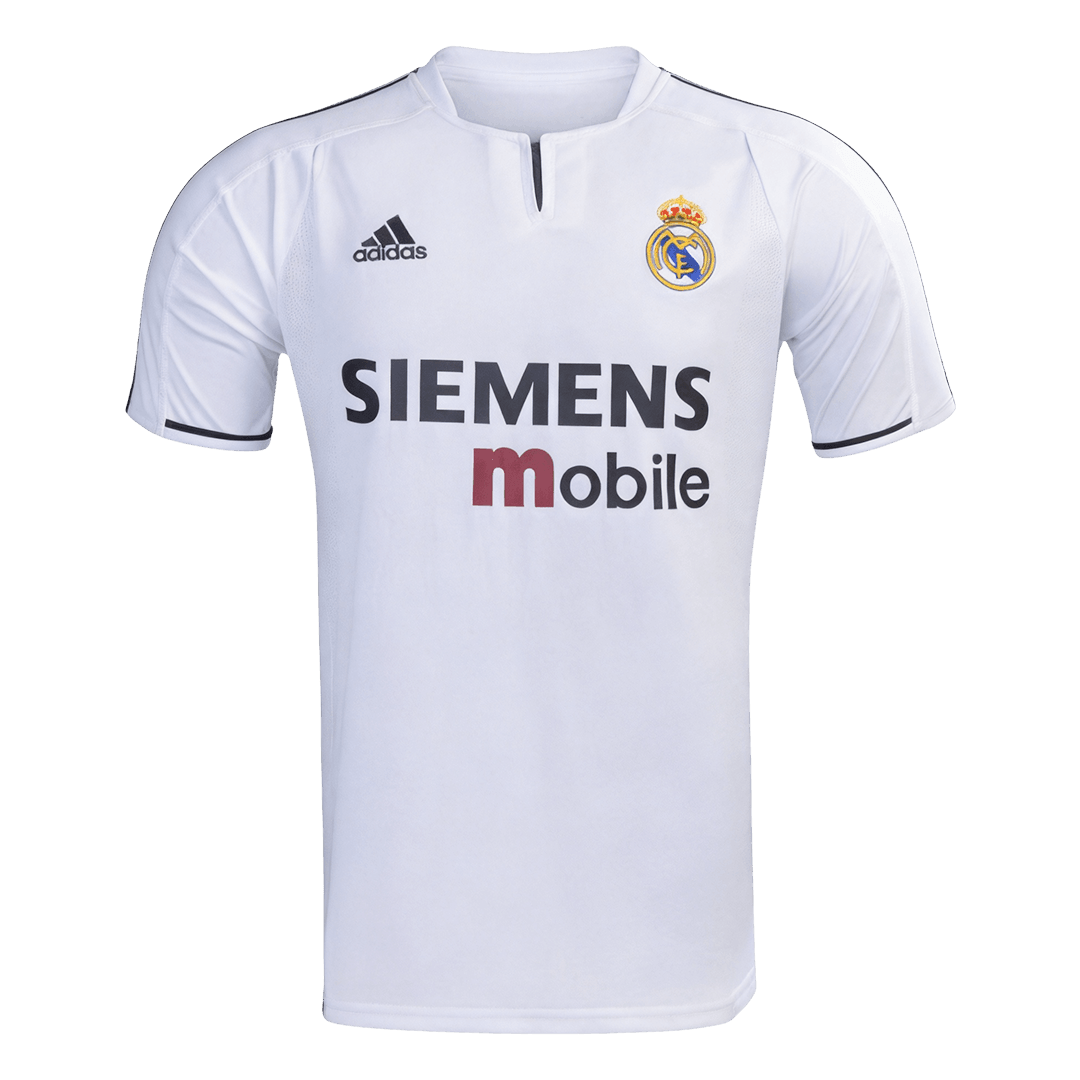 Retrô Real Madrid Casa Camisa 2003/04 Branco