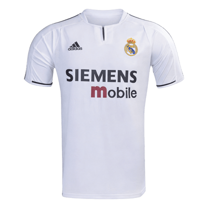 Retrô Real Madrid Casa Camisa 2003/04 Branco