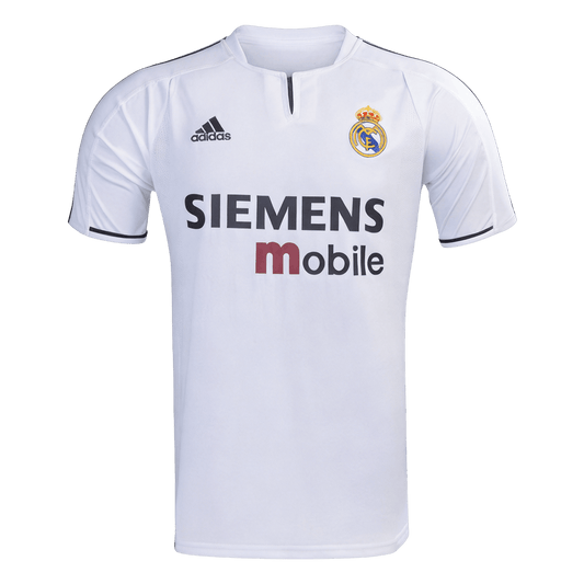Retrô Real Madrid Casa Camisa 2003/04 Branco