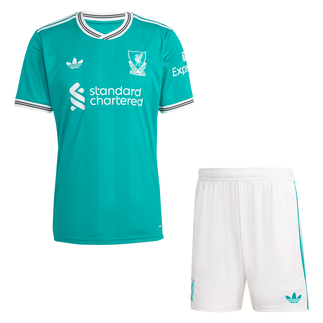Liverpool Terceira Camisa Conjunto(Camisa+Calções) 2025/26 Verde
