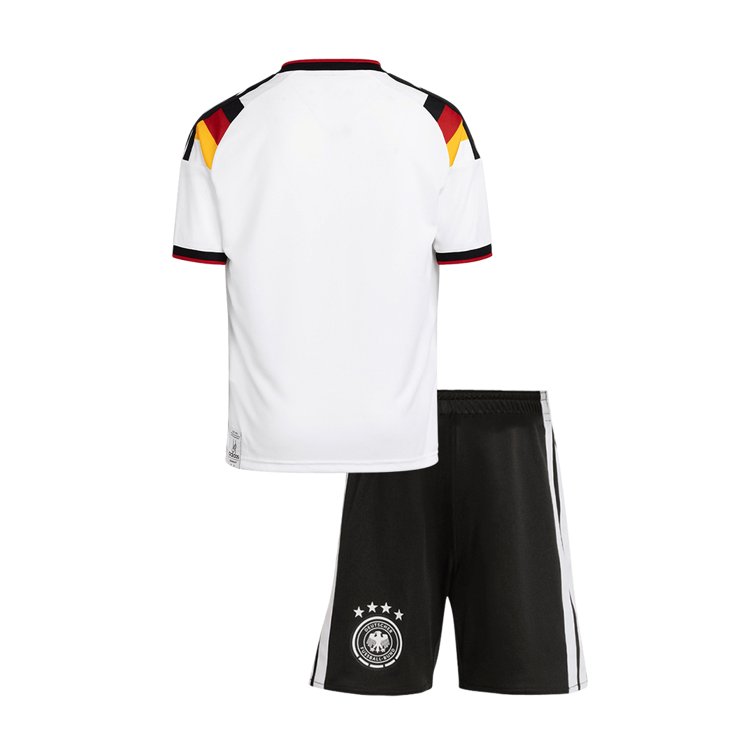 Germany Infantil 
 Casa World Cup Futebol Camisa Conjunto (Camisa+Shorts) 2026 Branco