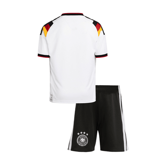 Germany Infantil Casa Copa do Mundo Futebol Camisa Conjunto (Camisa+Shorts) 2026 Branco - camisola de futebol para