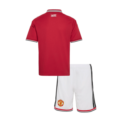 Manchester United Infantil 
 Casa Futebol Camisa 2026/27 Vermelho