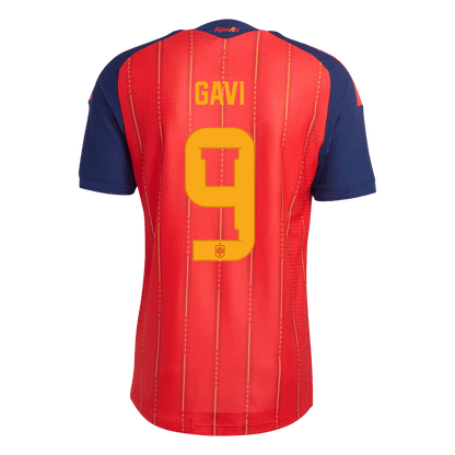 Versão do Jogador GAVI	 #9 Spain Casa Copa do Mundo Futebol Camisas 2026 Vermelho