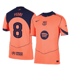 Jogador  PEDRI #8 Barcelona Fora Terceira UCL Futebol Camisas 2025/26