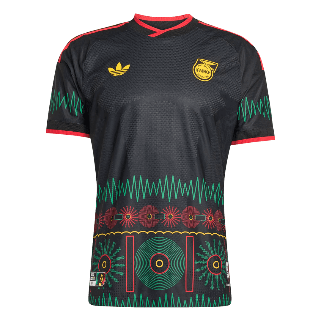 Versão do Jogador Jamaica Fora Copa do Mundo Futebol Camisas 2026 Preto