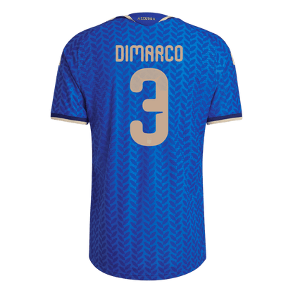 Versão do Jogador DIMARCO #3 Italy Casa World Cup Futebol Camisas 2026 Azul