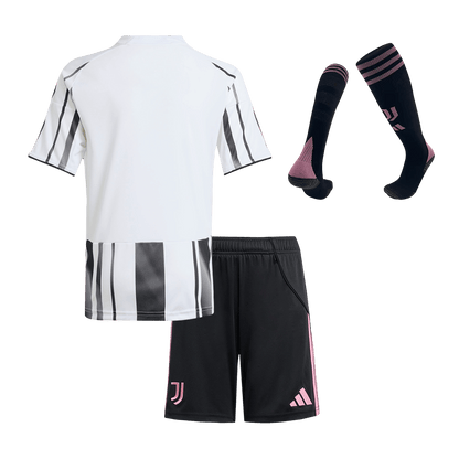 Juventus Infantil Casa Futebol Camisa Conjunto (Camisa + Calção + Meias) 2025/26