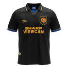 Retrô Manchester United Fora Camisa 1993/94 Preto
