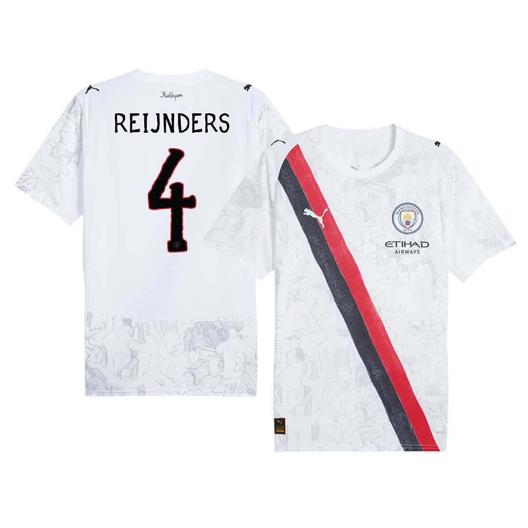 REIJNDERS #4 Manchester City Camisa 2025/26 Branco Club World Cup