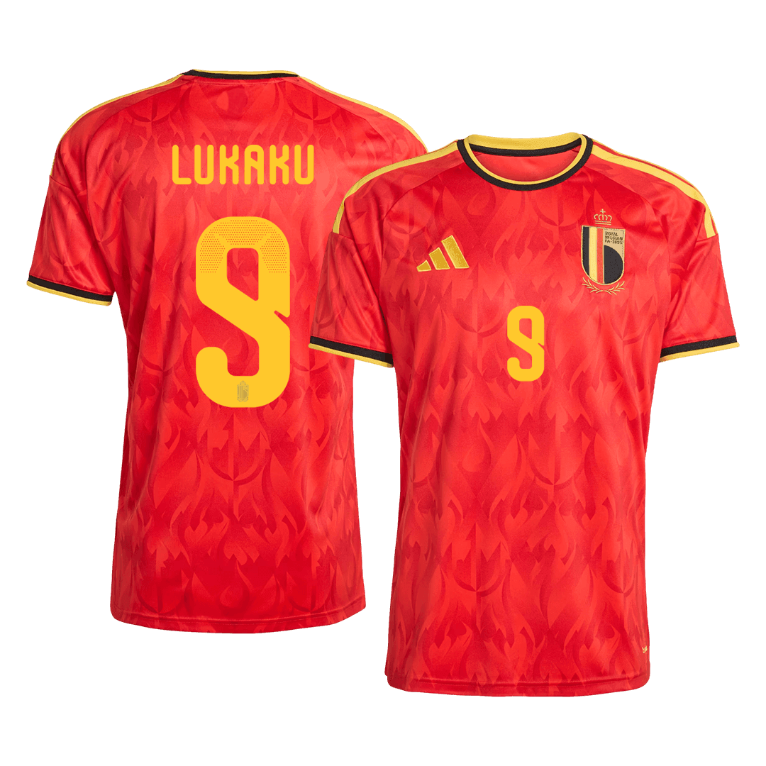 LUKAKU #9 Bélgica Casa Copa do Mundo Camisa 2026 Vermelho
