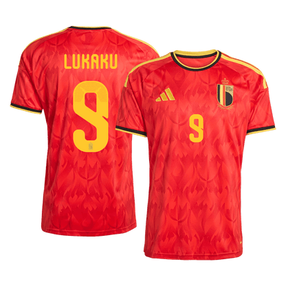LUKAKU #9 Bélgica Casa Copa do Mundo Camisa 2026 Vermelho