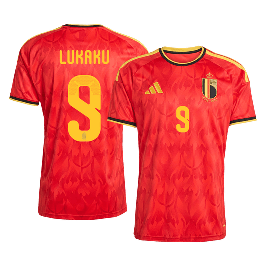 LUKAKU #9 Belgium Casa Copa do Mundo Camisa 2026 Vermelho
