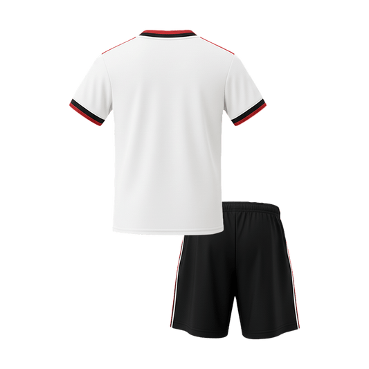 Mexico Infantil Fora Copa do Mundo Futebol Camisa Conjunto (Camisa+Shorts) 2026 Branco - camisola de futebol para