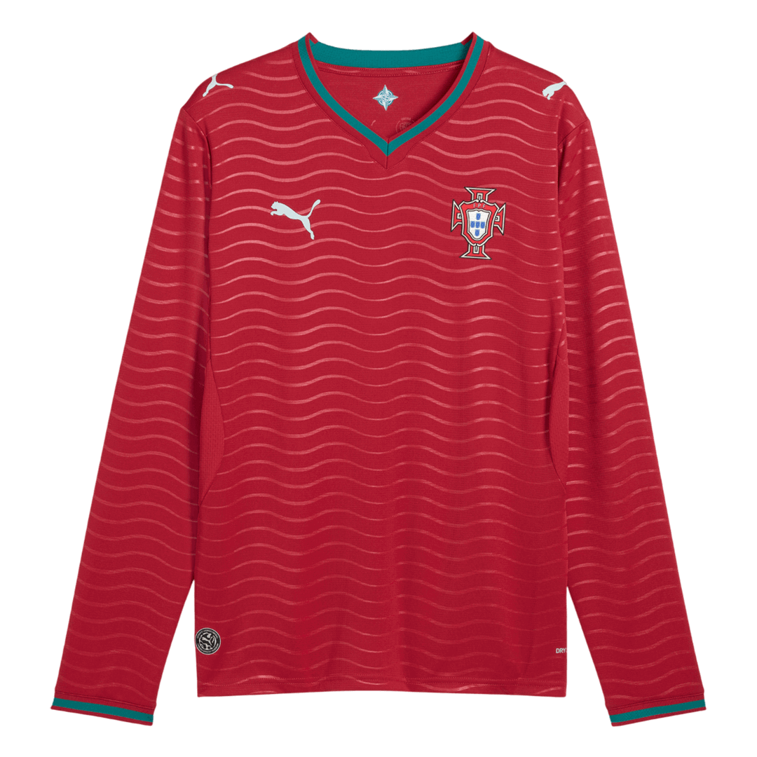 Portugal Casa Manga comprida Camisa 2026 Vermelho
