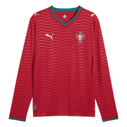 Portugal Casa Manga comprida Camisa 2026 Vermelho