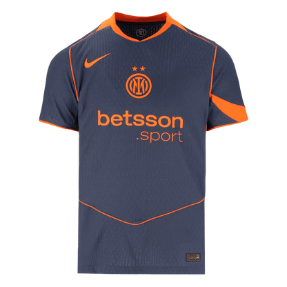 Autêntico Inter Milan Fora Terceira Camisas 2025/26 Marinha