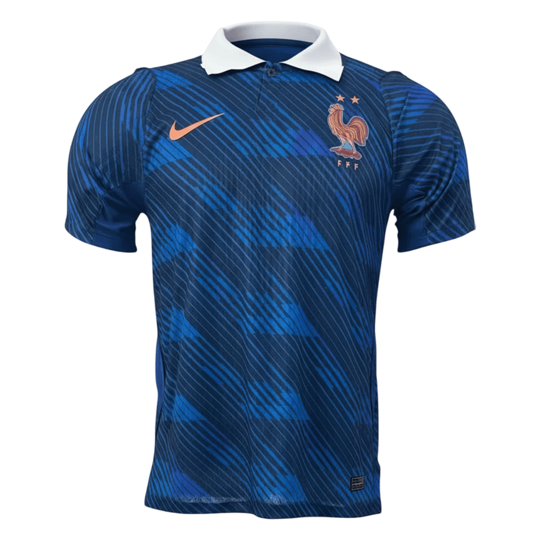 Versão do Jogador France Casa World Cup Futebol Camisas 2026 Azul