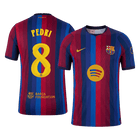 Versão do Jogador PEDRI #8 Barcelona Casa Futebol Camisas 2026/27 - UCL
