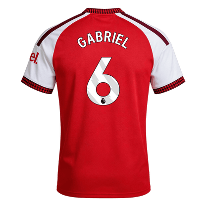 Versão do Jogador GABRIEL #6 Arsenal Casa Futebol Camisas 2026/27 Vermelho