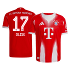 Jogador OLISE #17 Bayern Munich Casa Futebol Camisas 2025/26 Vermelho