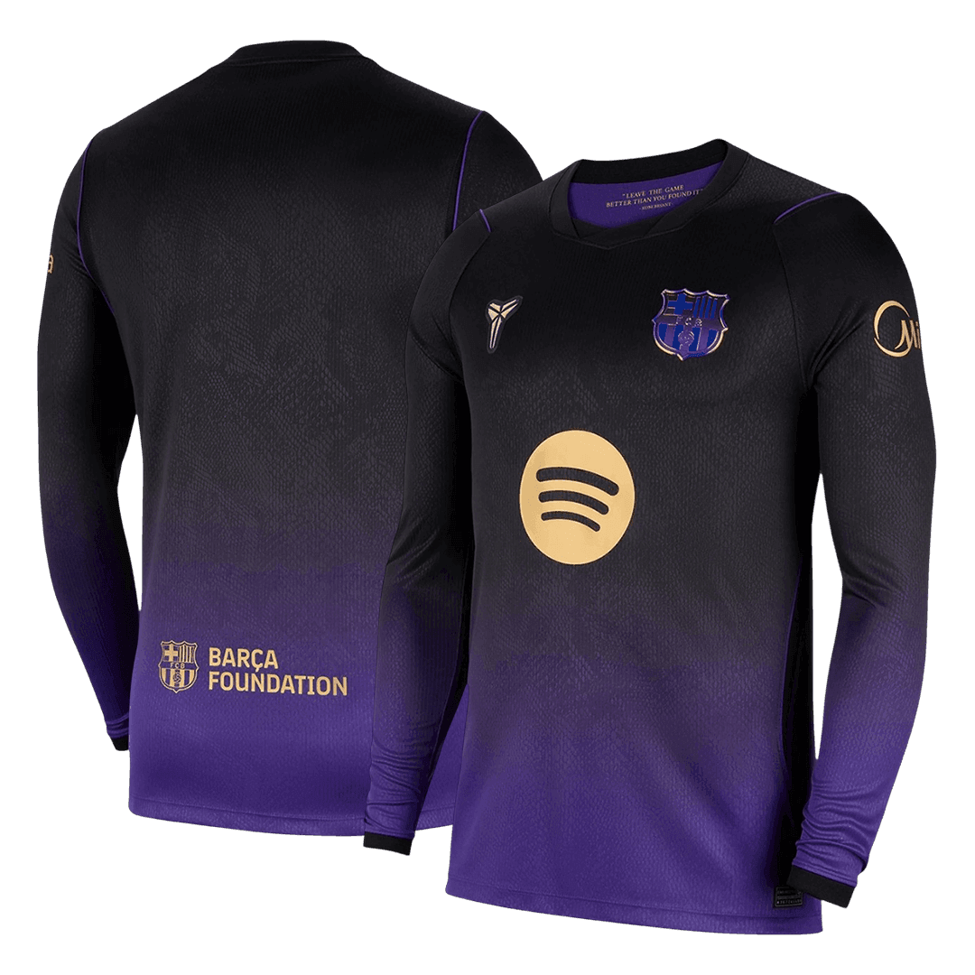 Barcelona Fora Manga comprida Camisa 2026/27 Roxo