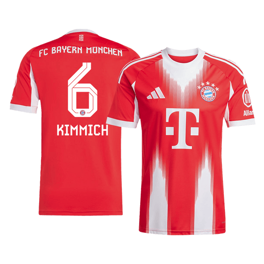 【Super Qualidade】KIMMICH #6 Bayern Munich
 Casa Futebol Camisa 2025/26 Vermelho