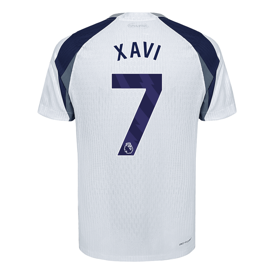 Autêntico XAVI #7 Tottenham Hotspur Casa Futebol Camisas 2025/26 Branco