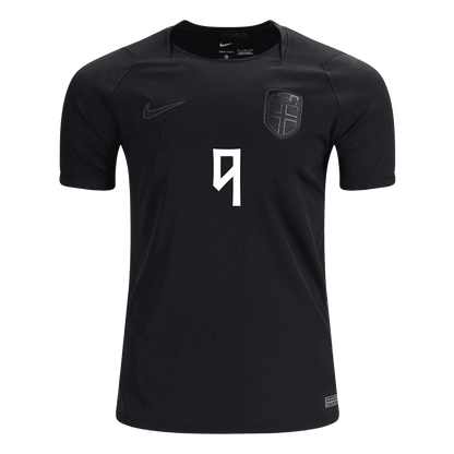 BRAUT HAALAND #9 Norway Fora Copa do Mundo Camisa 2026 Preto