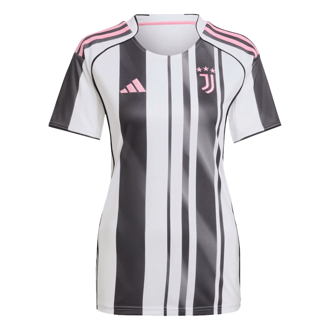 Mulheres Juventus Camisa Réplica 2025/26-Preto&branco