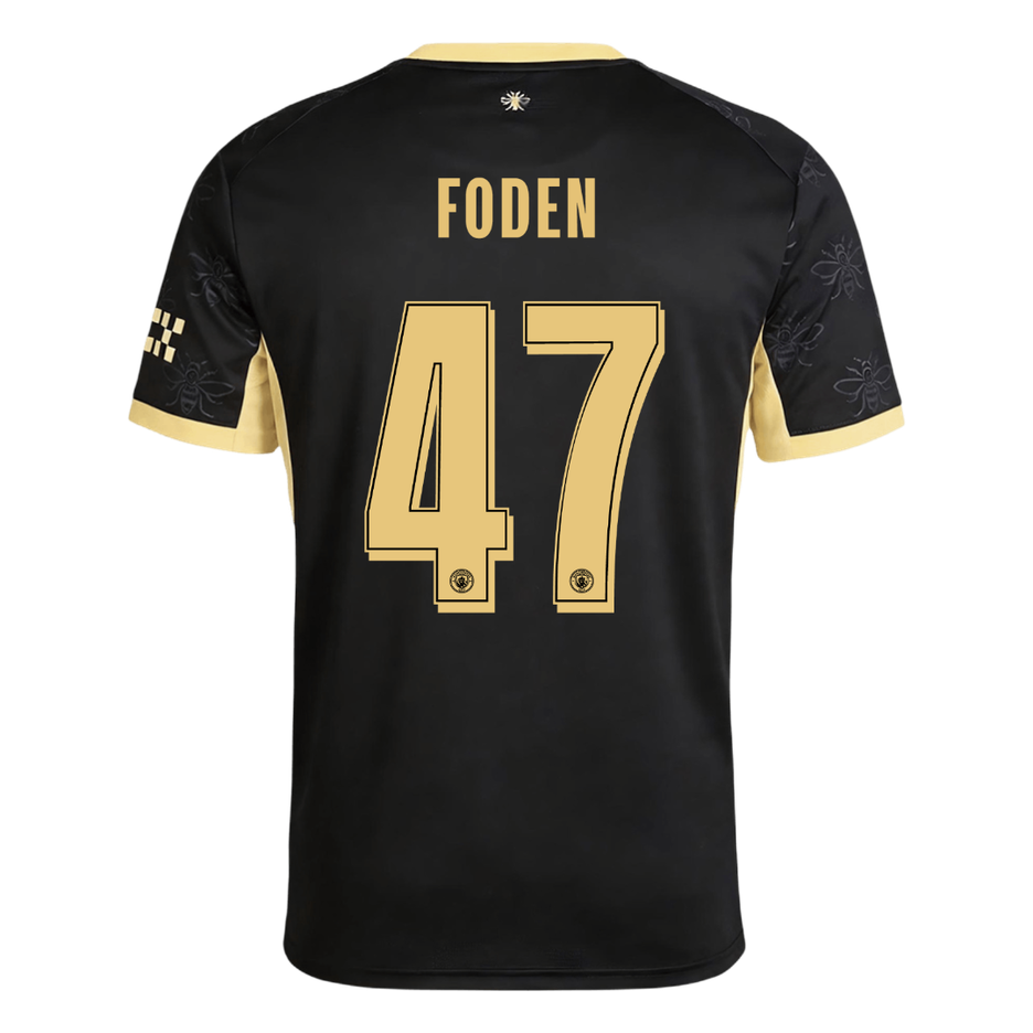 FODEN #47 Manchester City Fora Camisa 2026/27 Preto UCL