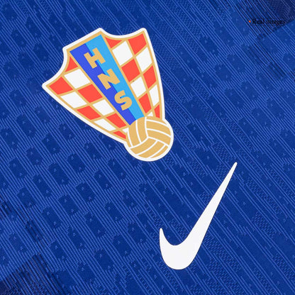 Versão do Jogador MODRIĆ #10 Croatia Fora Copa do Mundo Futebol Camisas 2026 Azul