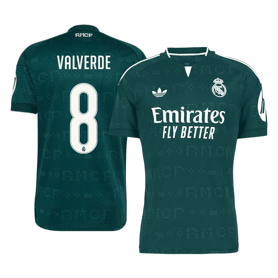 VALVERDE #8 Real Madrid Fora Camisa 2026/27 Verde