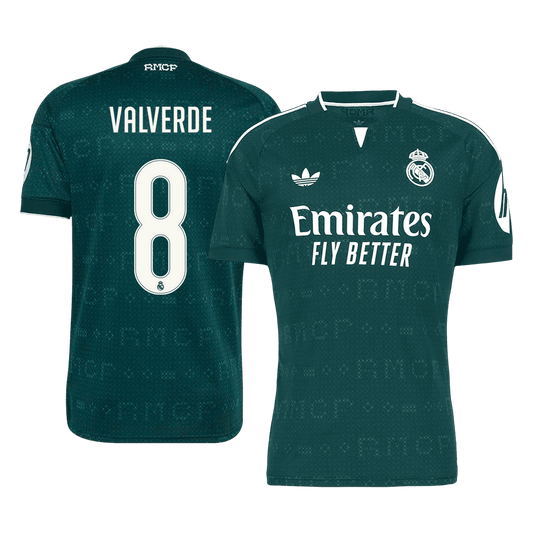 VALVERDE #8 Real Madrid Fora Camisa 2026/27 Verde