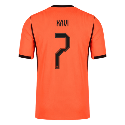 Versão do Jogador XAVI #7 Netherlands Casa Copa do Mundo Futebol Camisas 2026 Laranja