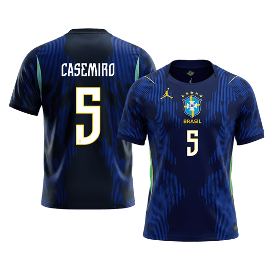 CASEMIRO #5 Brazil Fora Copa do Mundo Camisa 2026 Marinha