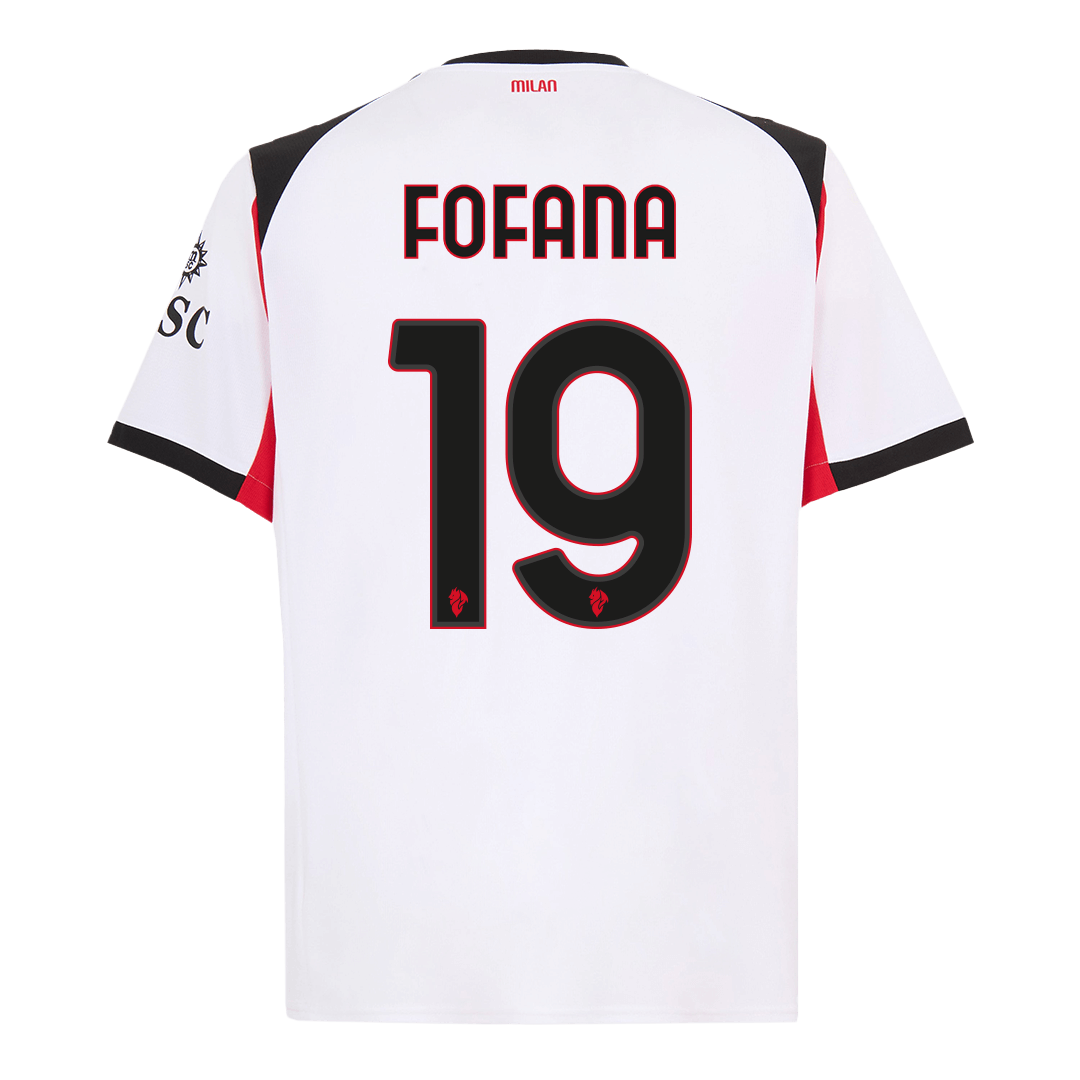 FOFANA #19 AC Milan Fora Camisa 2025/26 Branco